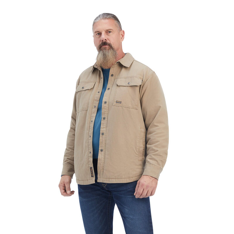 Ariat Rebar Classic Canvas Shirt - Miesten Khaki Takki ( LOQMJK-395 )